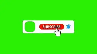 Green Screen Subscriber button with bell icon and How to apply Premier pro CC