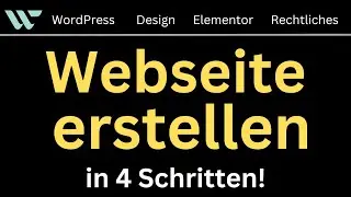 Wordpress Website erstellen Tutorial [Homepage, Design, Elementor, Baukasten, ChatGPT, deutsch]