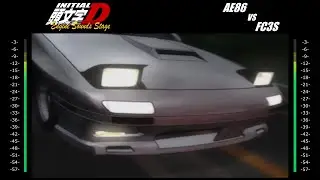 Initial D Engine Sounds Stage -  AE86 vs FC3S