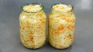 Квашеная капуста  Вкусная и ХРУСТЯЩАЯ  Delicious Sauerkraut