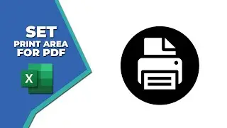 How to set print area in excel for pdf