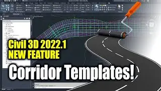 Civil 3D 2022.1 New Feature - Corridor Templates