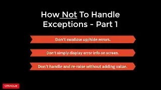 How NOT to Handle Exceptions - Part 1