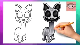 How To Draw Smile Cat from Zoonomaly | Easy Drawing Tutorial