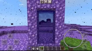 Minecraft portal to the world of amethyst.