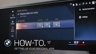 Setting up Your BMW Personal eSIM - BMW How-To