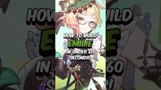 BEST EMILIE BUILD - How to Build Emilie in 60 Seconds #genshinimpact #genshin #hoyoverse