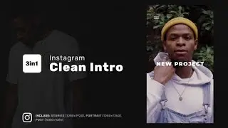 After Effects Template: Instagram Clean Intro + Free Font