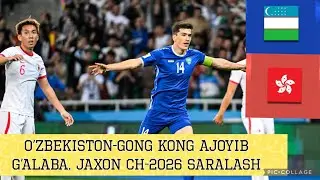 O’zbekiston - Gong Kong. Ajoyib G’alaba. Jaxon CH-2026. 26.03.2024