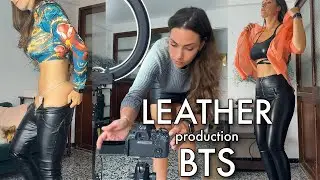 Leather Video Production BTS #leather #BTS