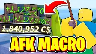 *NEW* How To AFK FISH & GET MONEY FAST USING FREE MACRO In Fisch! Roblox