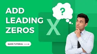 How to Add Leading Zeros in Excel