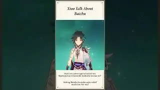 Xiao talk about baizhu by Yoshitsugu Matsuoka #genshinimpact #voicelines #voiceover #voice