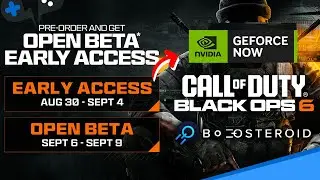 Is the BLACK OPS 6 BETA on GeForce NOW & Boosteroid?