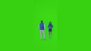 man and woman talk people green screen 3d  4k🔔 people rendering buy in telegram bio