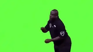 Dancing security guard Green Screen