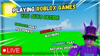 Playing roblox games - you guys choose...🔴LIVE