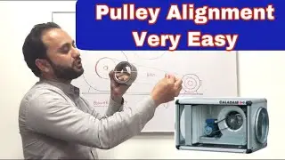 pulley alignment Very Simple Way Related TO HVAC IN urdu/hindi