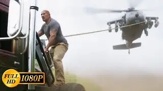 Dwayne Johnson and Jason Statham vs a military helicopter / Fast & Furious Presents: Hobbs & Shaw