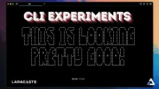 CLI Experiments - Big Text ASCII Application