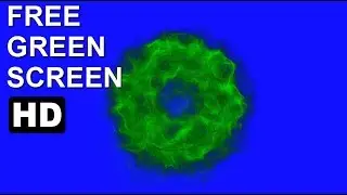 FREE HD Green Screen CIRCULAR PARTICLE REVEAL Green