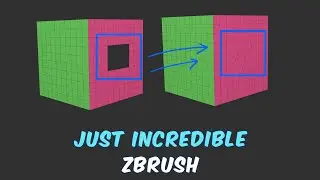 STITCH - Edge Actions - ZModeler - ZBrush Tutorials for Beginners