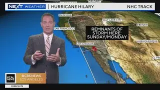 Hurricane Hilarys Path to Southern California