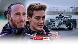 Lewis Hamilton & George Russell TEST DRIVE new Mercedes! | "It's like CHRISTMAS!" 🎁