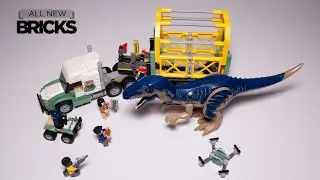 Lego Jurassic World Chaos Theory 76966 Allosaurus Transport Truck Speed Build