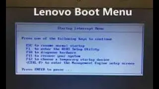 How to Boot from USB Drive and Install Windows 10,11 on Lenovo ThinkPad Laptop. See BIOS/Boot Menu.