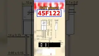 45F122 #pinout #electronic #akexperiment #igbt #nchannel #toshiba #shorts #45F122