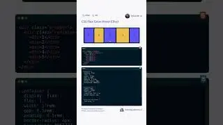 #css flex grow 🚀 #coding #webdesign #css3 #webdevelopment #html #programming #htmlcss #css