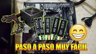 Cómo conectar todos los cables de la Motherboard