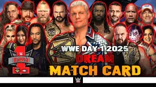 WWE Day 1 2025 - Dream Match Card [v3]