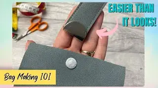 How To Attach A Half Moon Magnetic Clasp - Bag Making 101