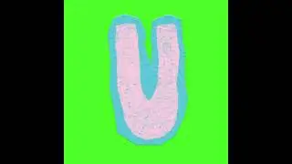 U, Alphabet U, ABCD, Green Screen Free Video, Green Screen, Chroma Key Background #greenscreen