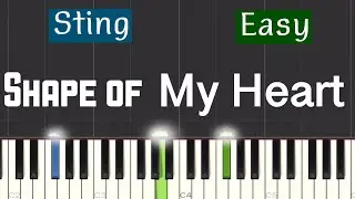 Sting - Shape of My Heart Piano Tutorial | Easy