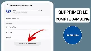 Comment supprimer un compte Samsung de Samsung Galaxy (2024)
