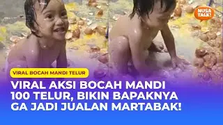 VIRAL! 100 Butir Telur Buat Martabak Jadi Mainan Anak,  Orang Tua Ngelus Dada