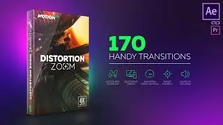 Distortion Zoom Transitions [After Effects Presets]