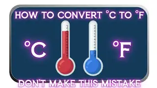 How to convert Celsius to Fahrenheit? | Don't make this mistake | HVAC | Zebra Learnings