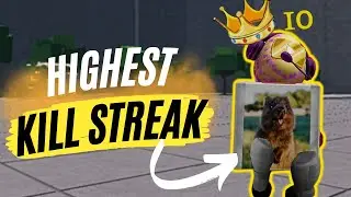 HIGHEST KILLSTREAK SPEED RUN (Strongest Battlegrounds)