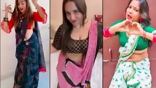 Indian saree navel dance  Hot Indian aunty navel dance  Hot Indian Saree navel  Navel saree