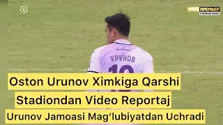 OSTON URUNOV. Ufa Safida Ximkiga Qarshi. Stadiondan Video Reportaj. 27.02.2021