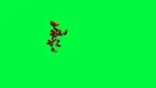 Dog robot Greenscreen | animation of dog robot walking and dancing on green screen chroma key