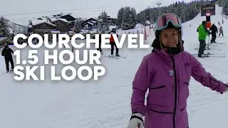 Perfect morning ski route in Courchevel 1850 in the trees, with top ski instructor Emily P!