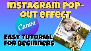 Canva Instagram Pop Out, Create a Cute Pop Out Easy for Social Media Posts #canva #popouteffect