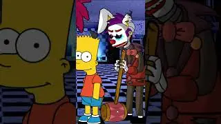 The Simpsons transform into Five Nights at Freddys characters - SETC #thesimpsons #fnaf #shorts