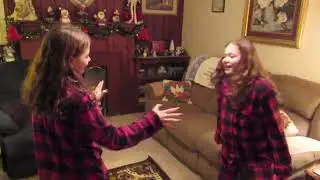 Wrestling in Christmas Pajamas