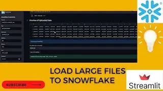 How to load large excel files or any flat files Snowflake?